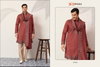 Ethnic Drape by Shubhvastra Viscose Silk Mens Kurta With Dupatta Wholesalers In Surat
